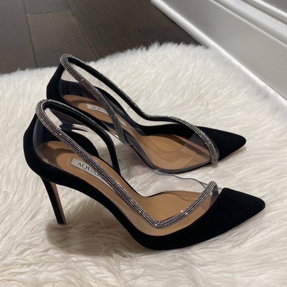 Aquazzura Tres Mondaine 105 suede pumps size 38EU‎ - Picture 12 of 15